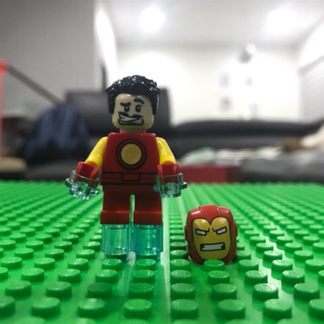 Lego iron best sale man hair