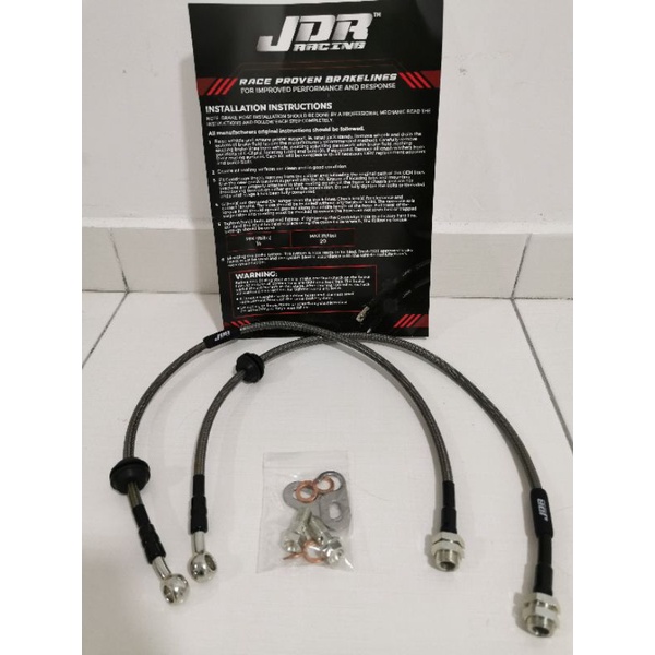 BRAKE HOSE STEELBRAIDED HIGH TEMP SEMUA JENIS KERETA JDR | Shopee Malaysia
