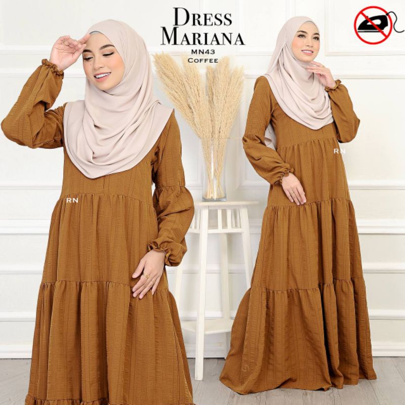 DRESS MARIANA 6.0 - Dress Muslimah Jubah Muslimah Umrah Haji Jubah ...
