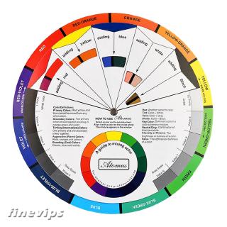 [finevipsmy] Artist's Color Wheel Paint Color Mixing Guide And Harmony 