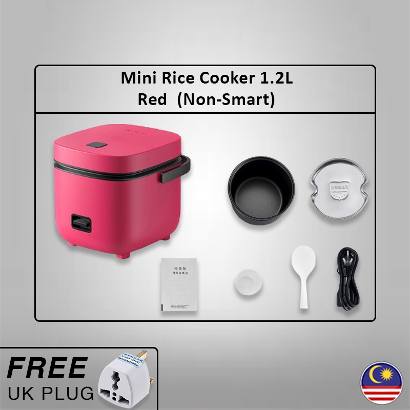 24hr🚚 Jiashi Mini Rice Cooker 1.2L Rice Cooker Multifunctional Steaming Household Single Kitchen