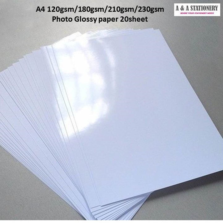 Glossy photo store paper a4