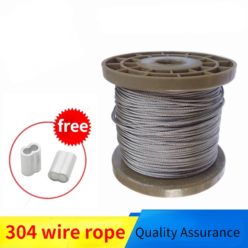 304 stainless steel wire rope/plastic coated steel wire rope drying