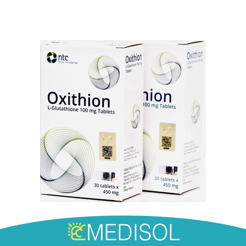 Medisol (Ready Stock) Oxithion ORIGINAL (Twins box) Pencerah Kulit Muka ...