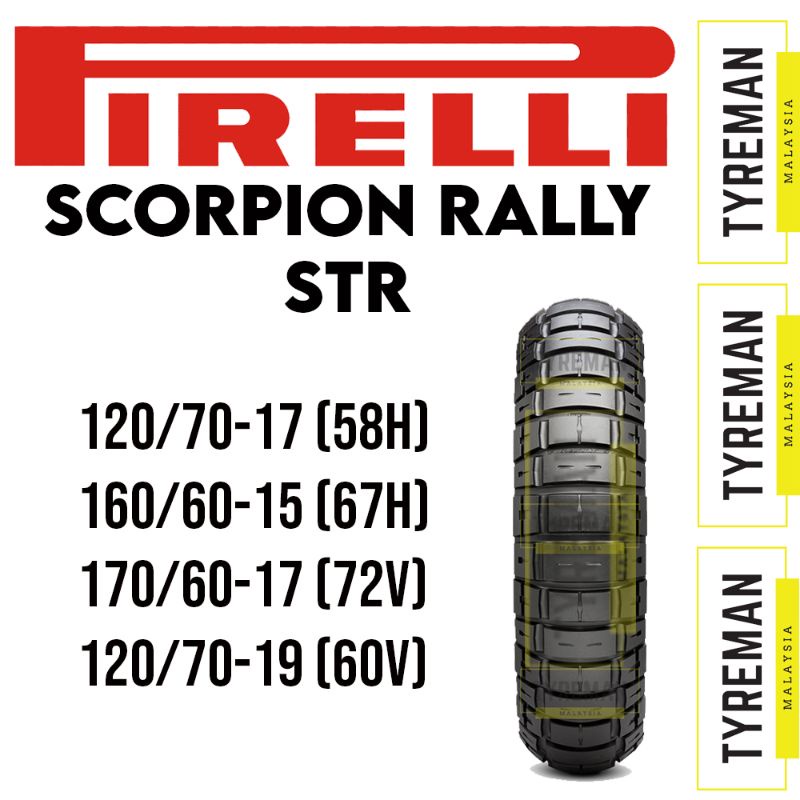 TAYAR MOTOSIKAL PIRELLI SCORPION RALLY STR (X-ADV STANDARD SIZE) (2024 ...