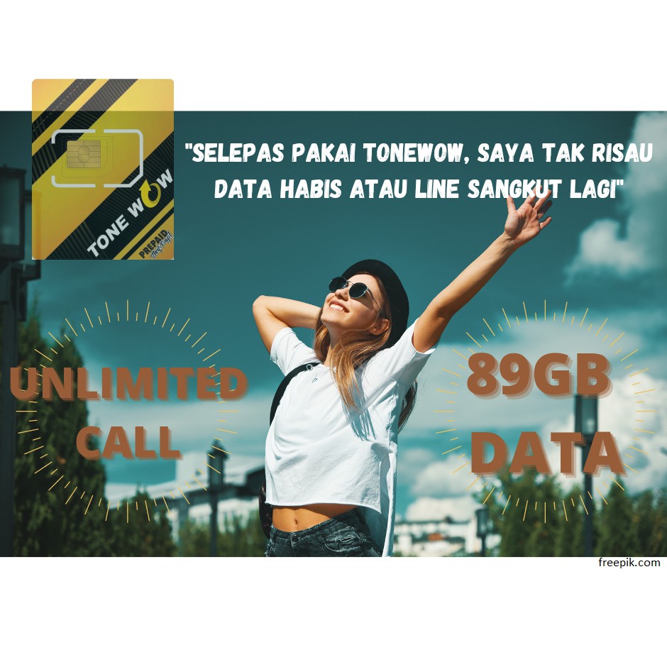 Simkad Jimat Tonewow UNLIMITED DATA Dan CALL | Shopee Malaysia