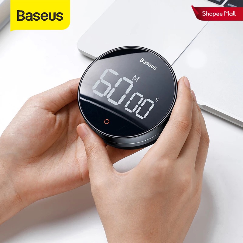 Baseus Countdown Alarm Clock Kitchen Timer Manual Digital