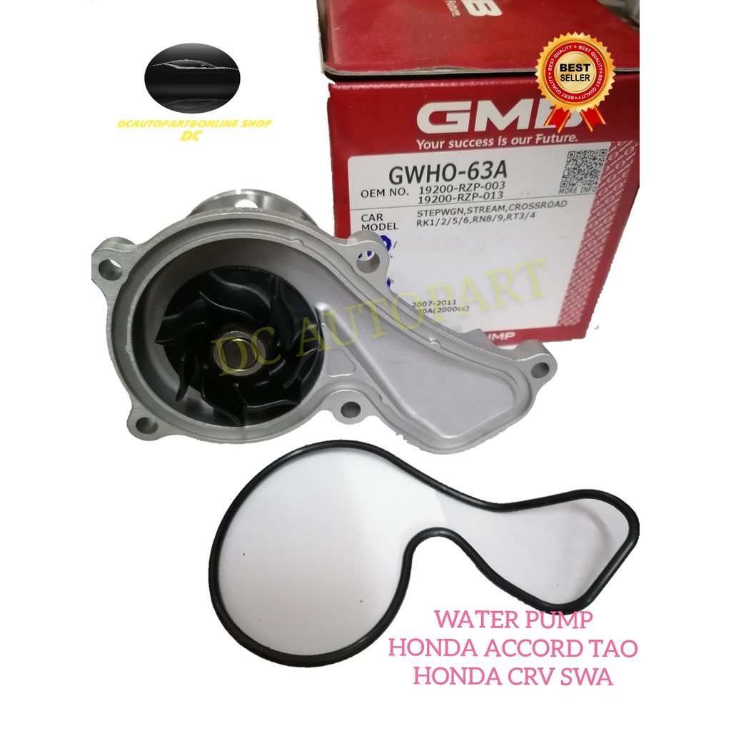 WATER PUMP HONDA ACCORD 2.0 TAO 20082013 CRV SWA 20072016 TOA R20A