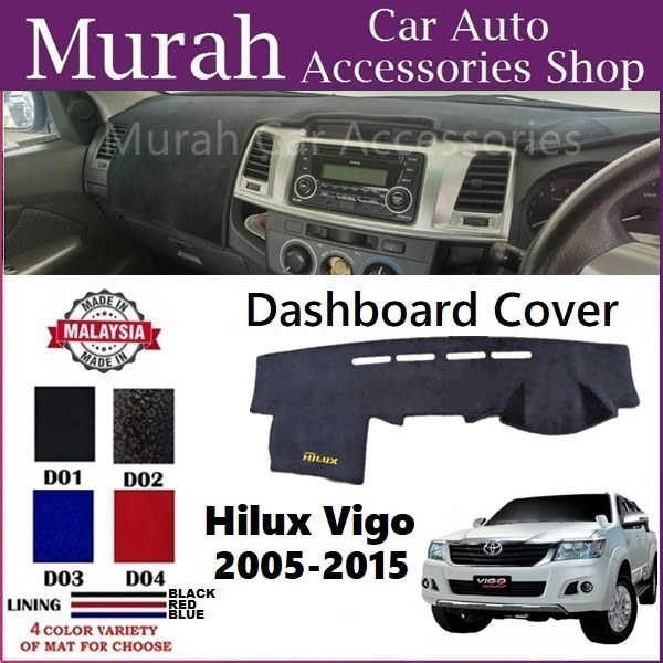 Toyota Hilux Vigo 20042015 Dashboard Cover Anti Slip Dashboard Mat