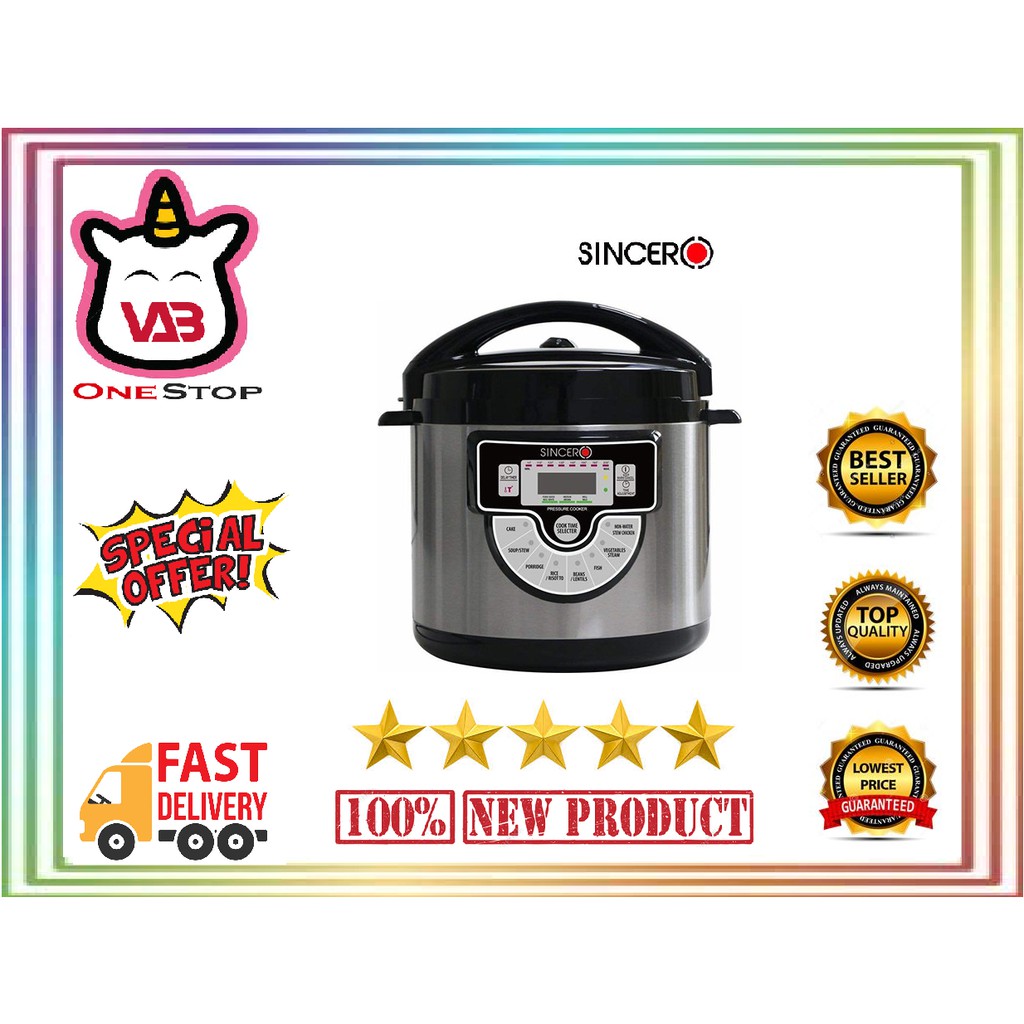 Sincero 6l best sale pressure cooker review