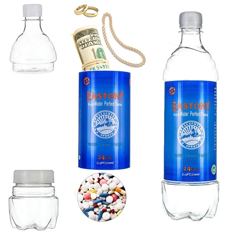 Diversion water bottle shape surprise secret 710ml hidden security