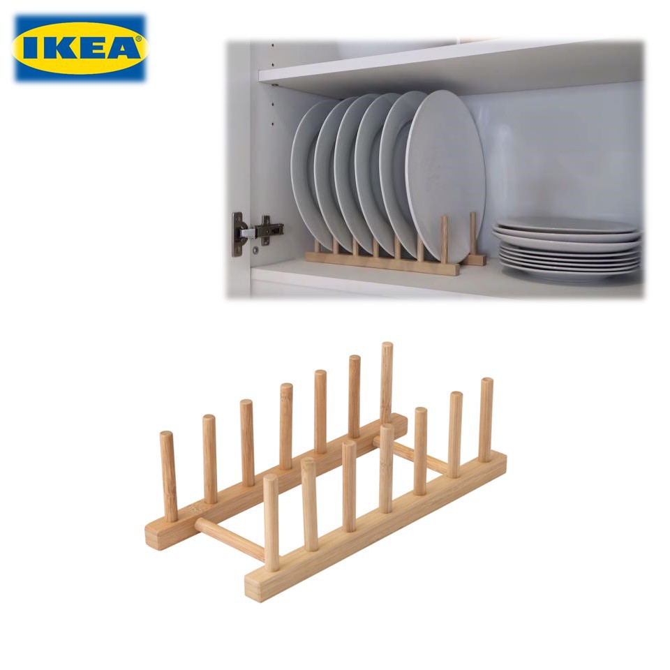 100 IKEA OSTBIT PLATE HOLDER BAMBOO