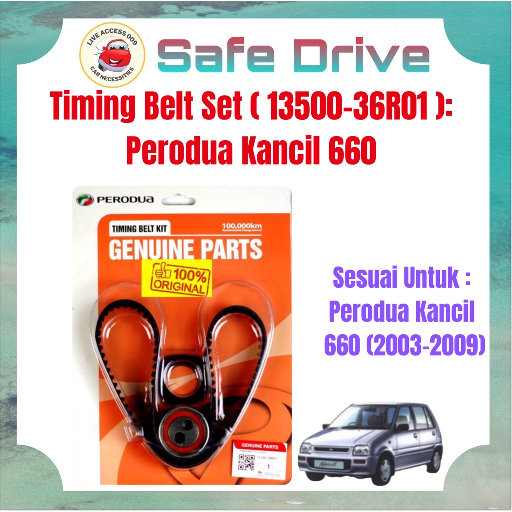 LA009 Perodua Kancil 660 Timing Belt Set ( 1350036R01 ) Shopee Malaysia