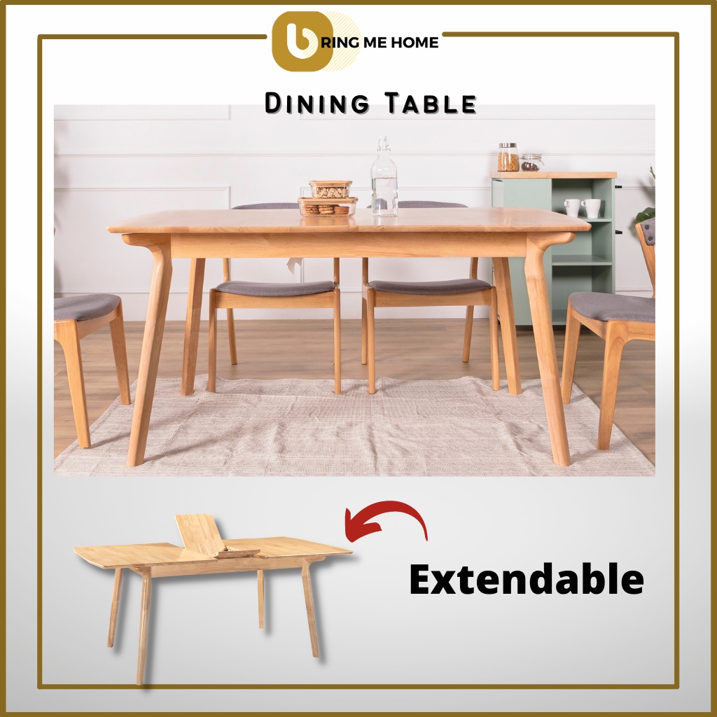 MYA Extendable Dining Table 6 Seater Extension Dining Table 8 Seater