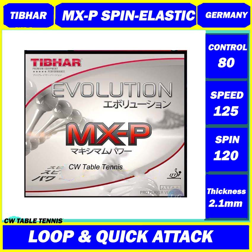 TIBHAR Evolution MXP MXP SpinElastic 2.1mm Rubber Made in Germany