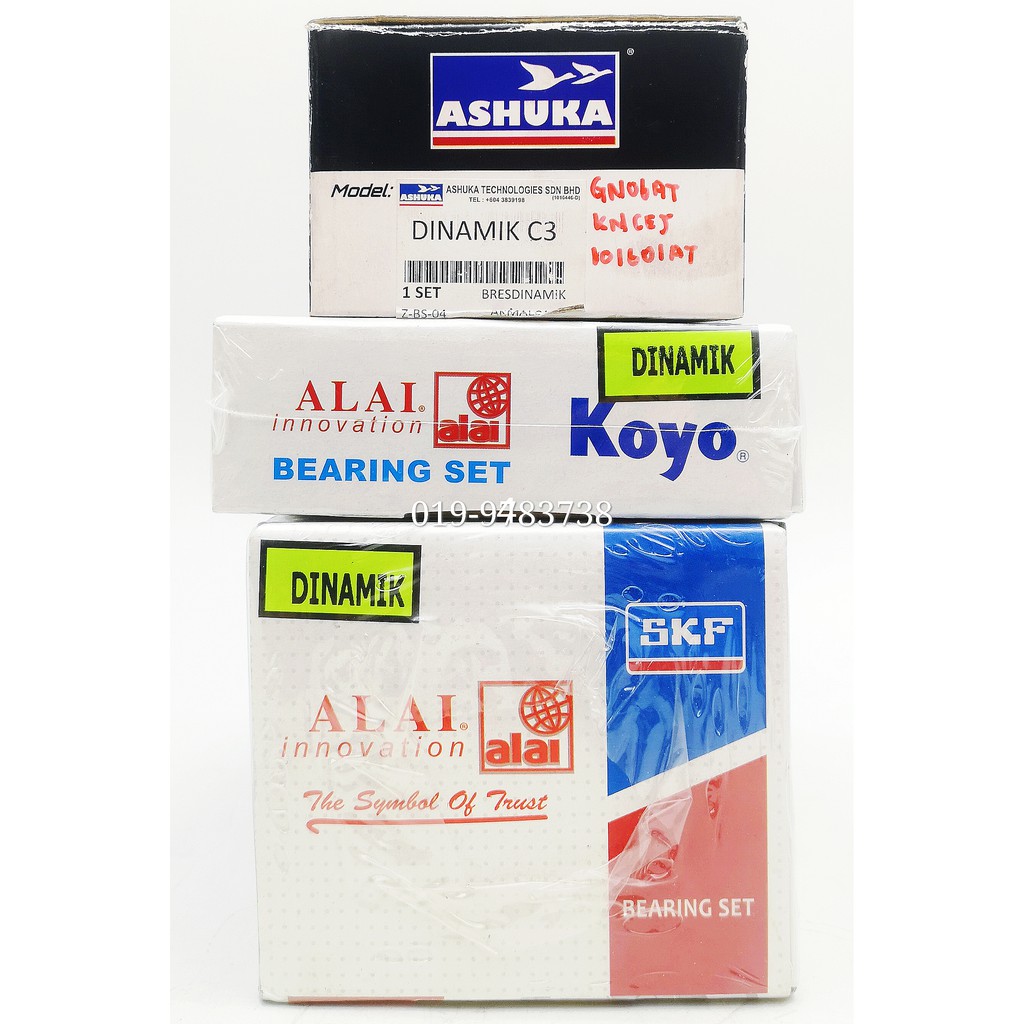 Engine Crankshaft Bearing Set Modenas Dinamik 100 Original SKF C3