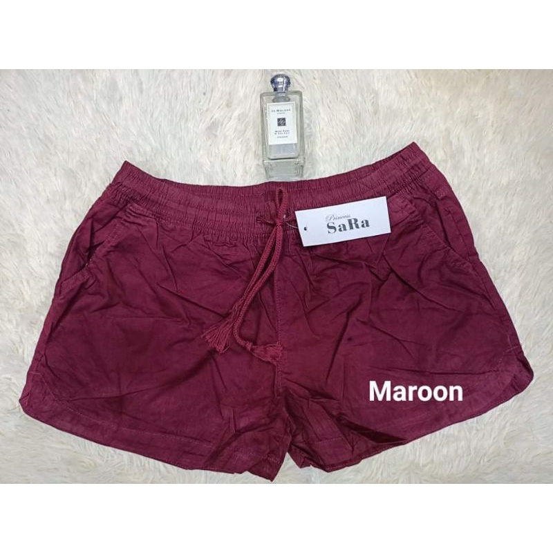 NEW SARA SHORTS DOLPHIN PLAIN GARTERIZE PREMIUM QUALITY | Shopee Malaysia