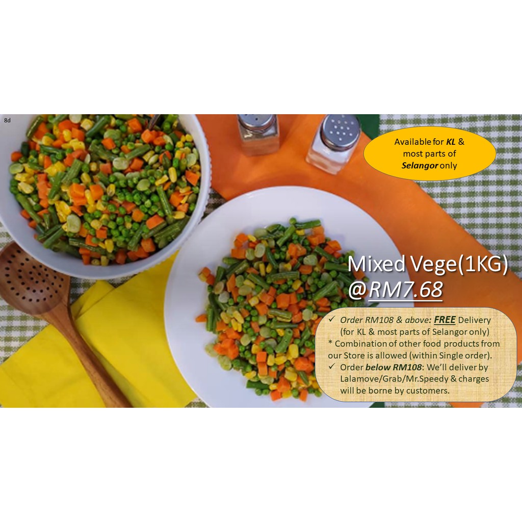 Mixed Vegetables (1KG) | Shopee Malaysia