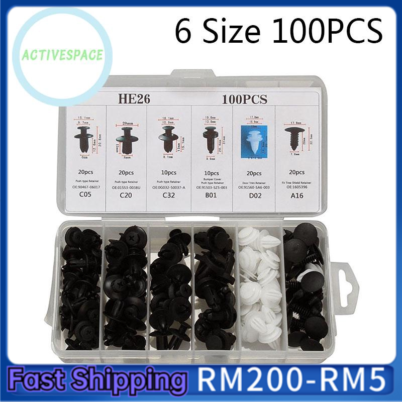 thumbnail image 2 of 28-Piece Auto Body Clips Kit – Screws U Nuts Bolts Push Pin Rivets Retainers 2 of 6