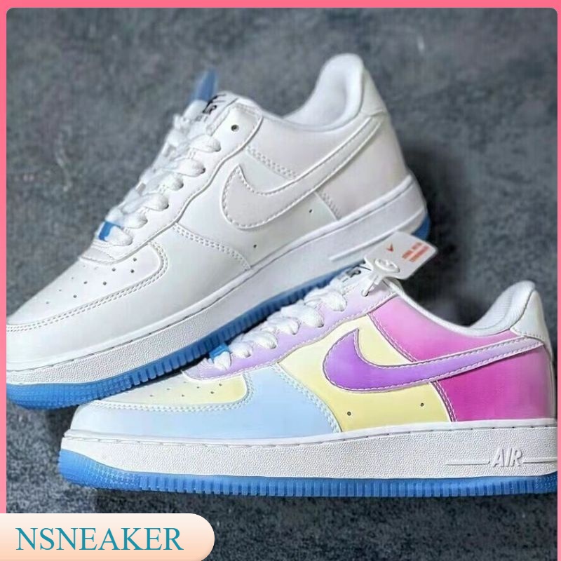 Nike new AF1 Air Force One warm-up discoloration meets cold white men ...