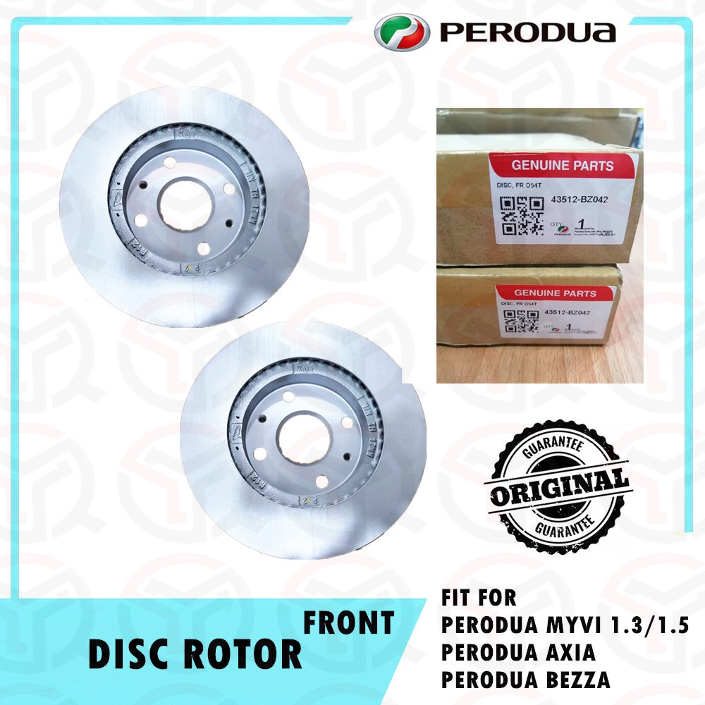 PERODUA MYVI AXIA BEZZA LAGIBEST FRONT DISC ROTOR (ORIGINAL) (43512 ...