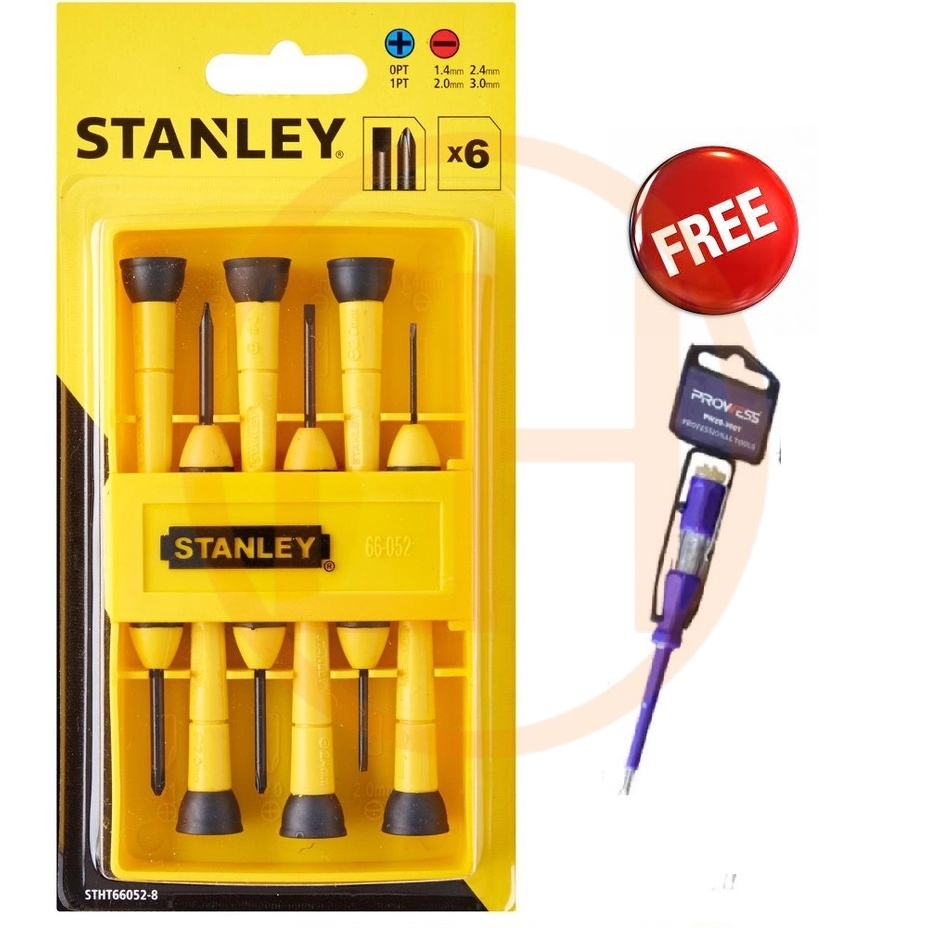 Stanley Precision Screwdriver Set 6pcs Stht66052 8 Shopee Malaysia 9456