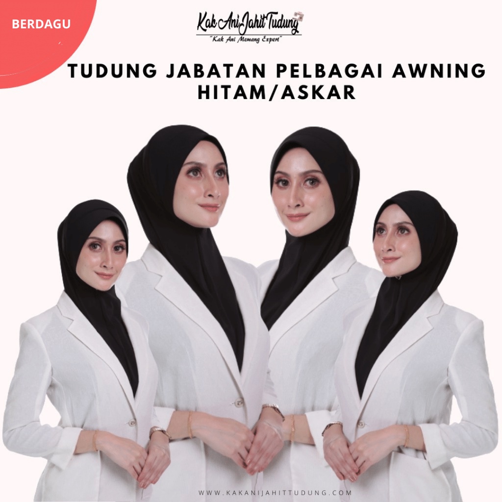 🔥Hot Selling 🔥Tudung Hitam Askar🧕BERDAGU | Shopee Malaysia