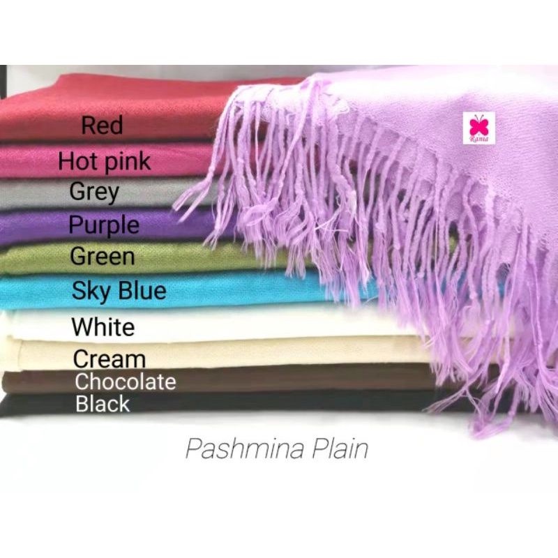 Plain pashmina shawl on sale price