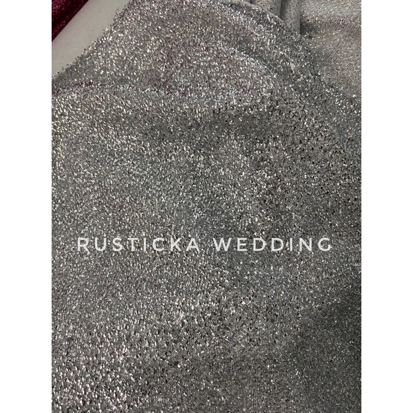 Kain Glitter Kasar Bidang 60 inci Shining Cloth Stretchable Fabric ...