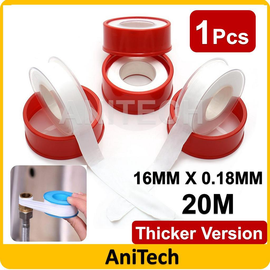 16MM X 0.18MM X 20M PTFE Thread Seal Tape Water Plumber Teflon Tape