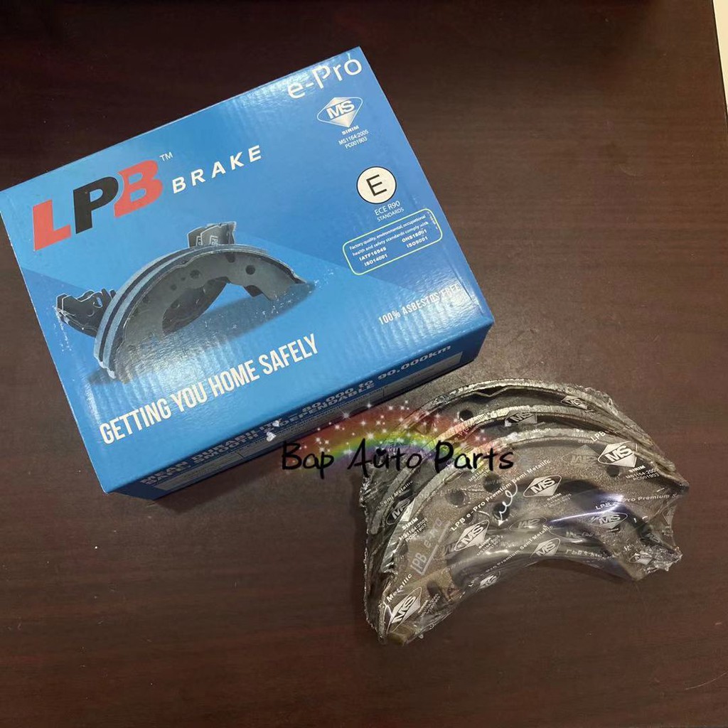 j/x PERODUA KANCIL 660 850 REAR BRAKE SHOE LPB CYCAR (1 SET 4 PCS