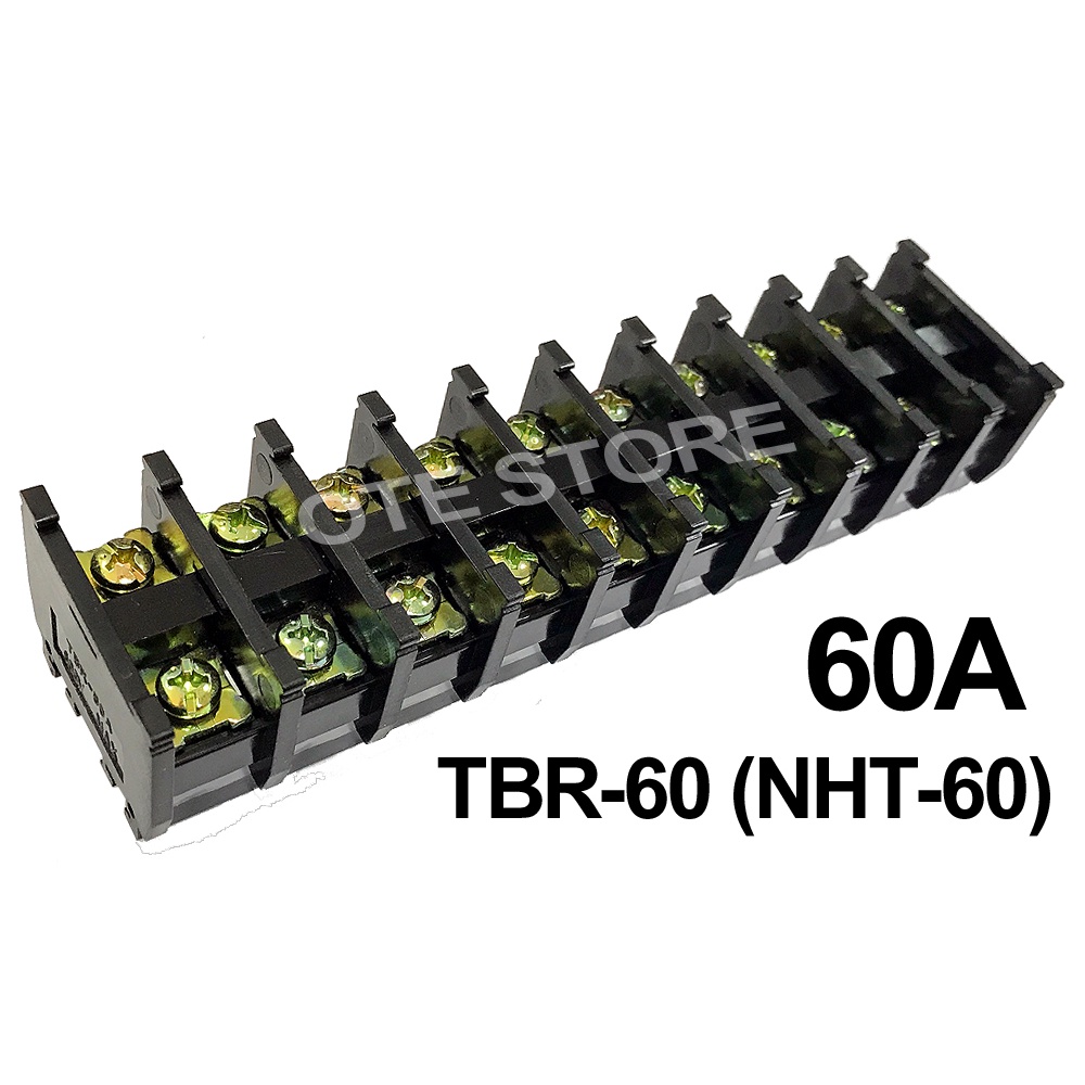 TBR-60-10 / NHT-60-10 10 Poles Type Din Rail Type Terminal Block (60A ...