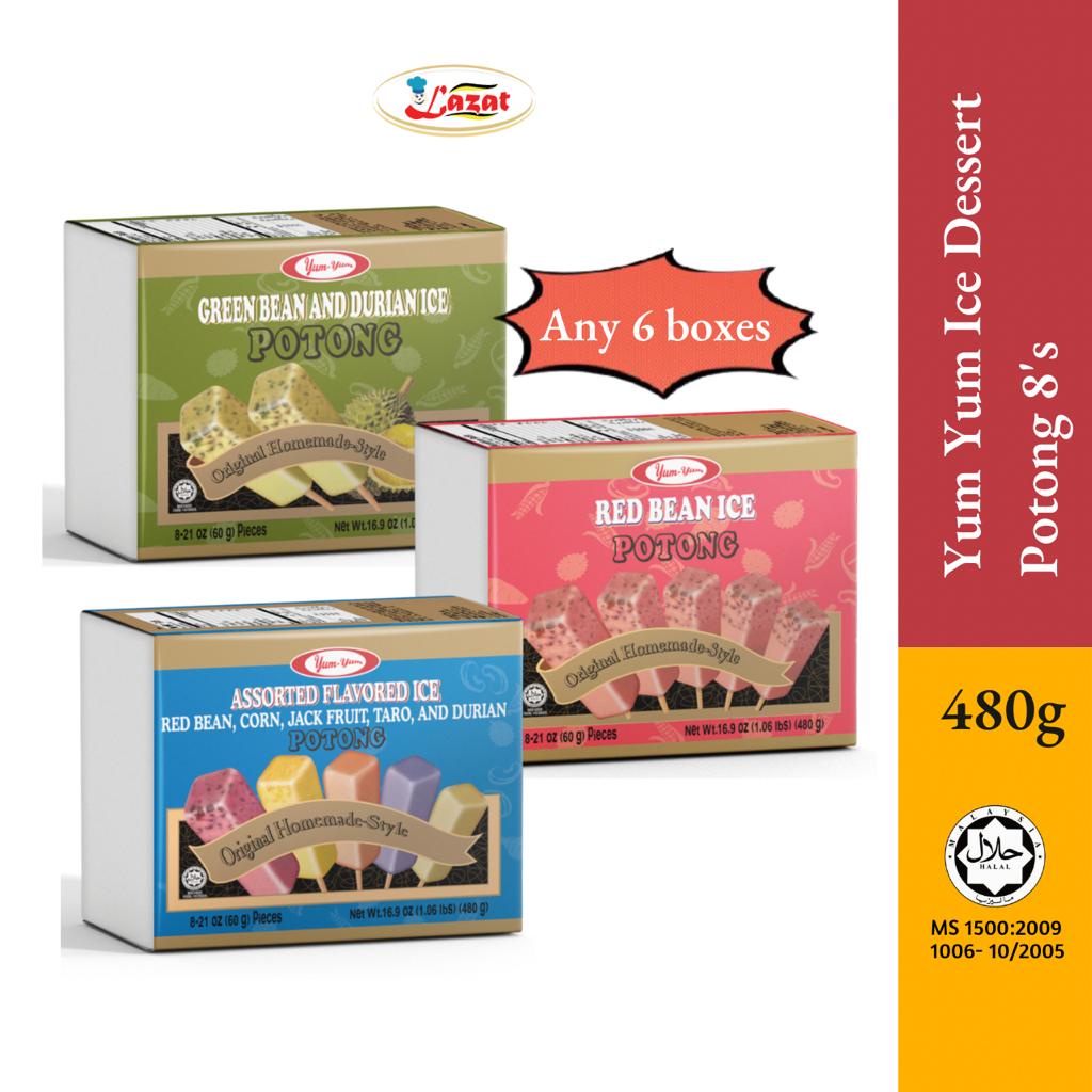 Yum Yum Ice Cream Potong Dessert Mix & Match 60ml x 8pcs (Assorted 2