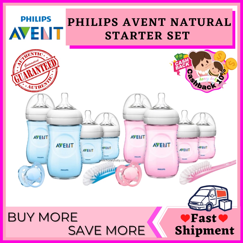 Avent bottle best sale set pink