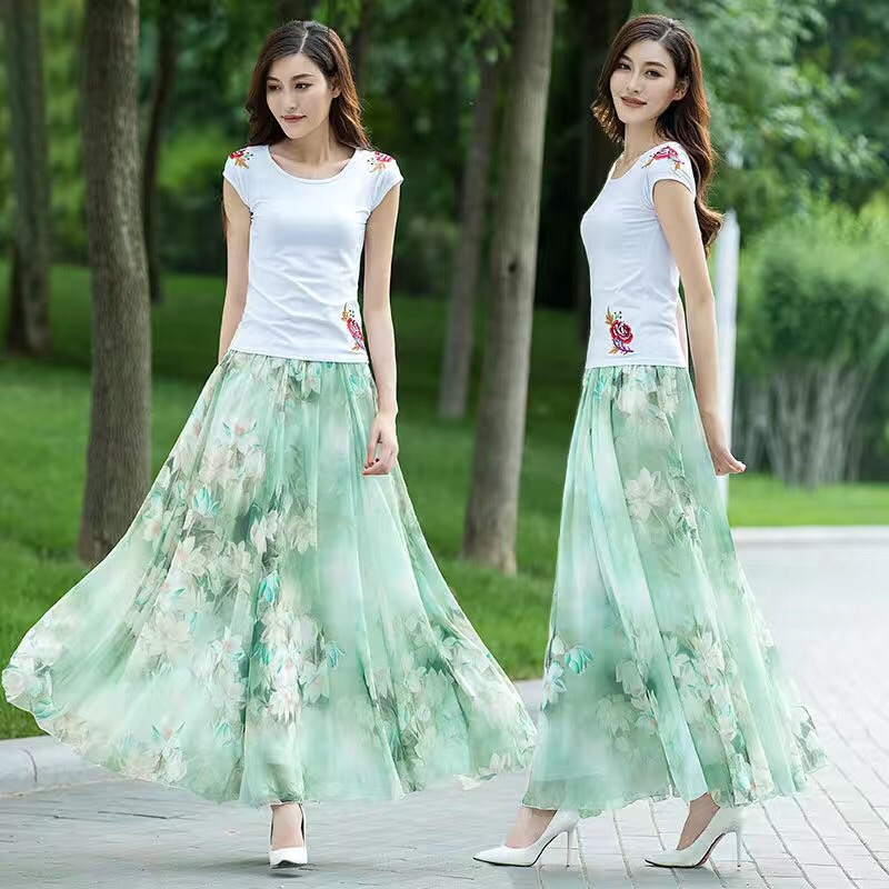 Fancy long skirt hotsell