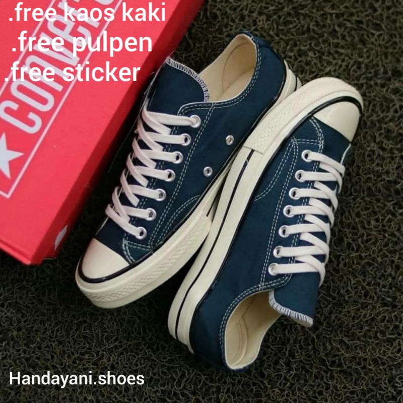 Converse 70S LOW NAVY PREMIUM SHOES/ CONVERS 70 S NAVY OBSIDAN LOW ...