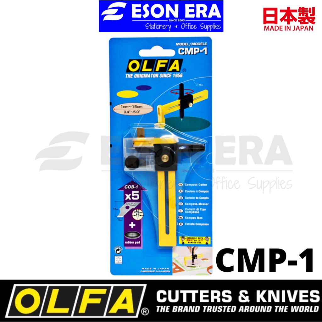 Olfa CMP-1 Compass Cutter Made in Japan Knife Pisau Bulat Round Cut ...