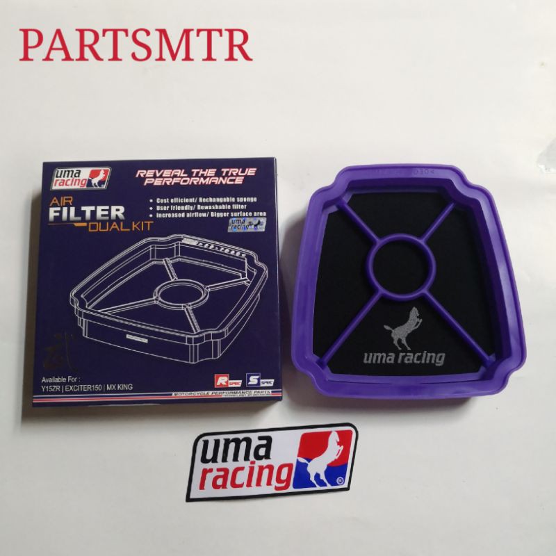 Y15ZR UMA RACING AIR FILTER DUAL KIT 100% ORIGINAL🔥 | Shopee Malaysia