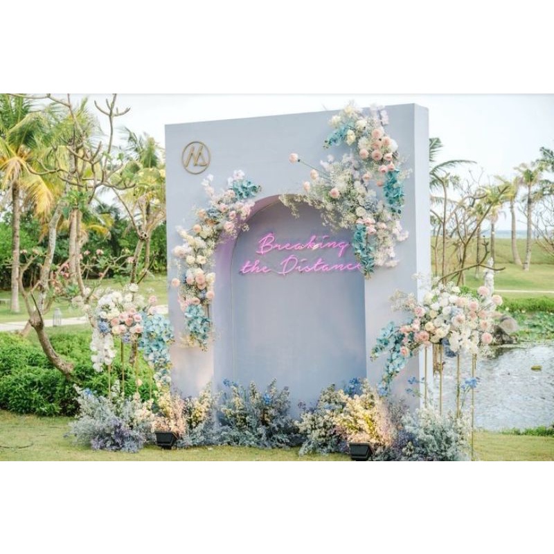 Nude Arched Backdrop Wedding Party Background Photo Booth Custom Size Shopee Malaysia