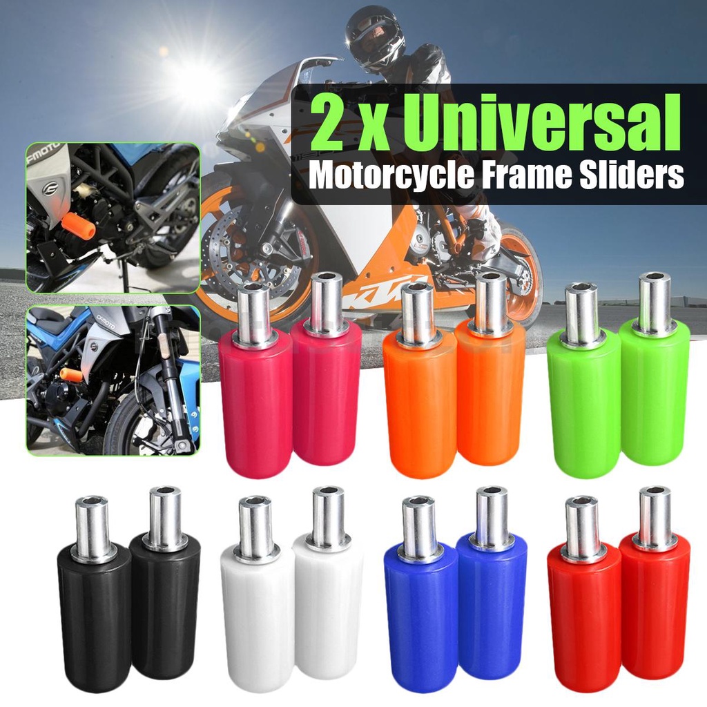 2x Motorcycle Universal Frame Slider Anti Crash Caps Fit Yamaha BMW ...