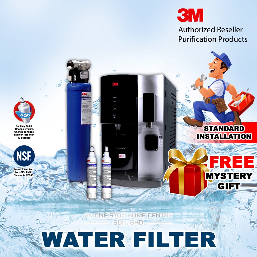 (BUNDLE) 3M AP902 OUTDOOR FILTER + 3M HCD-2 HCD2 Hot Cold Water ...