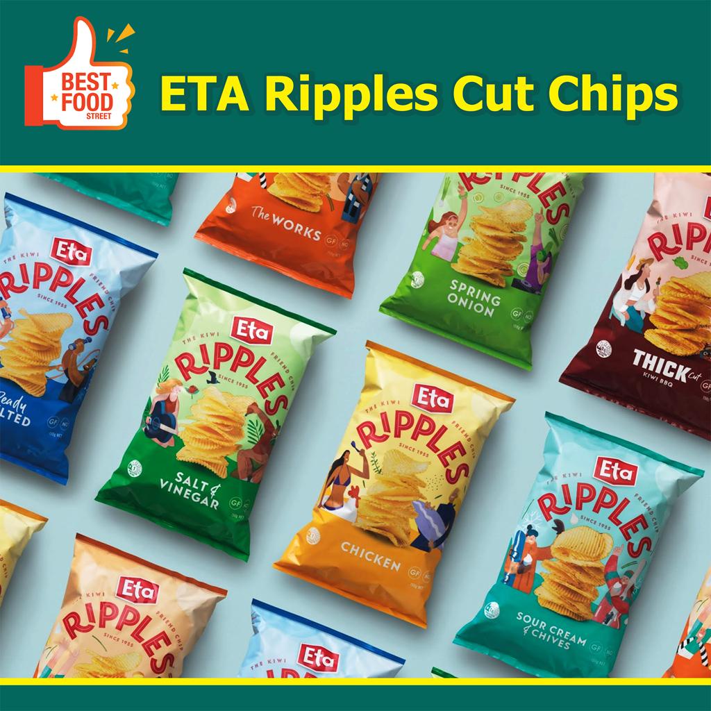 ETA Ripples Cut Chips 150G Made In New Zealand Kerepek Lays Potato