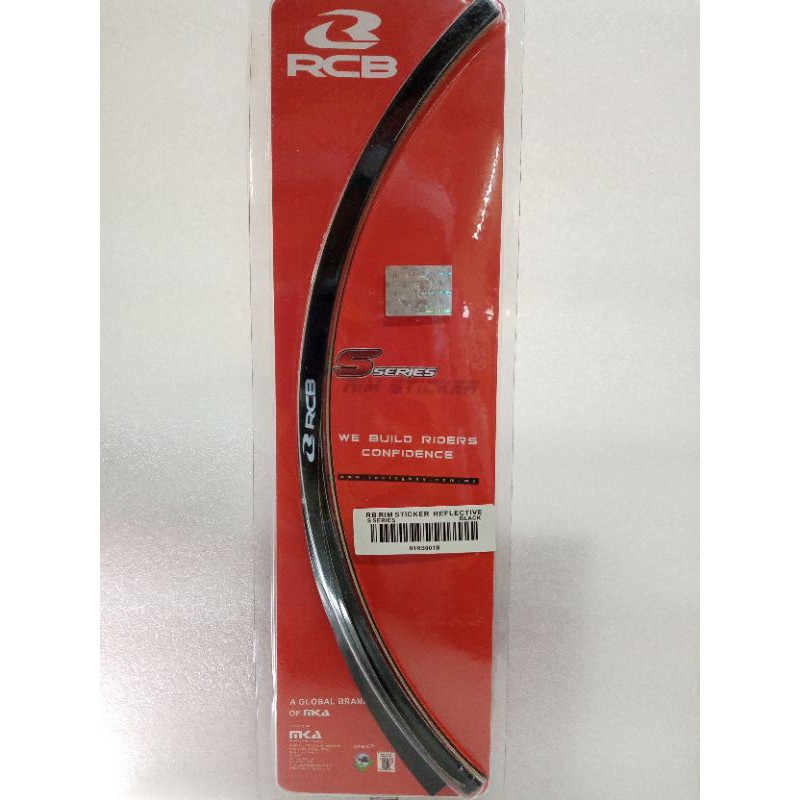 RACING BOY RIM STICKER REFLECTIVE BLACK COLOUR S SERIES | Shopee Malaysia