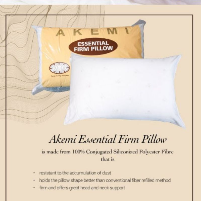 Akemi essential cheap firm pillow