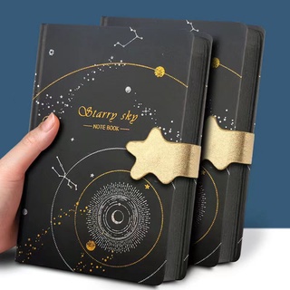 A5 The little prince black paper black paper inner page creative blank  black card diary notebook DIY hand-painted hand book