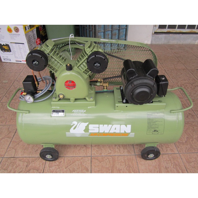 Swan 2.0Hp (1.5kW) 85L Belt-Driven Piston Air Compressor (Taiwan Made ...
