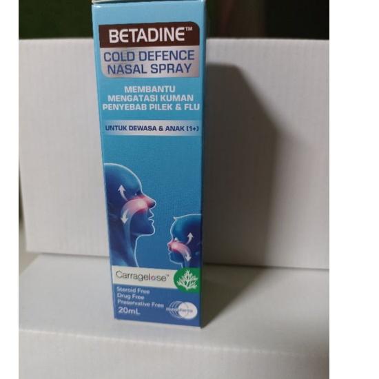 Betadine Cold Defence Nasal Spray Adult 20 ml Nose Spray /Etadin Throat