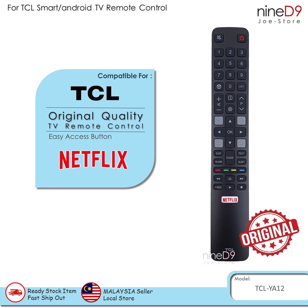 *Original Quality* TCL Smart TV Remote Control [TCL802NP] Shopee
