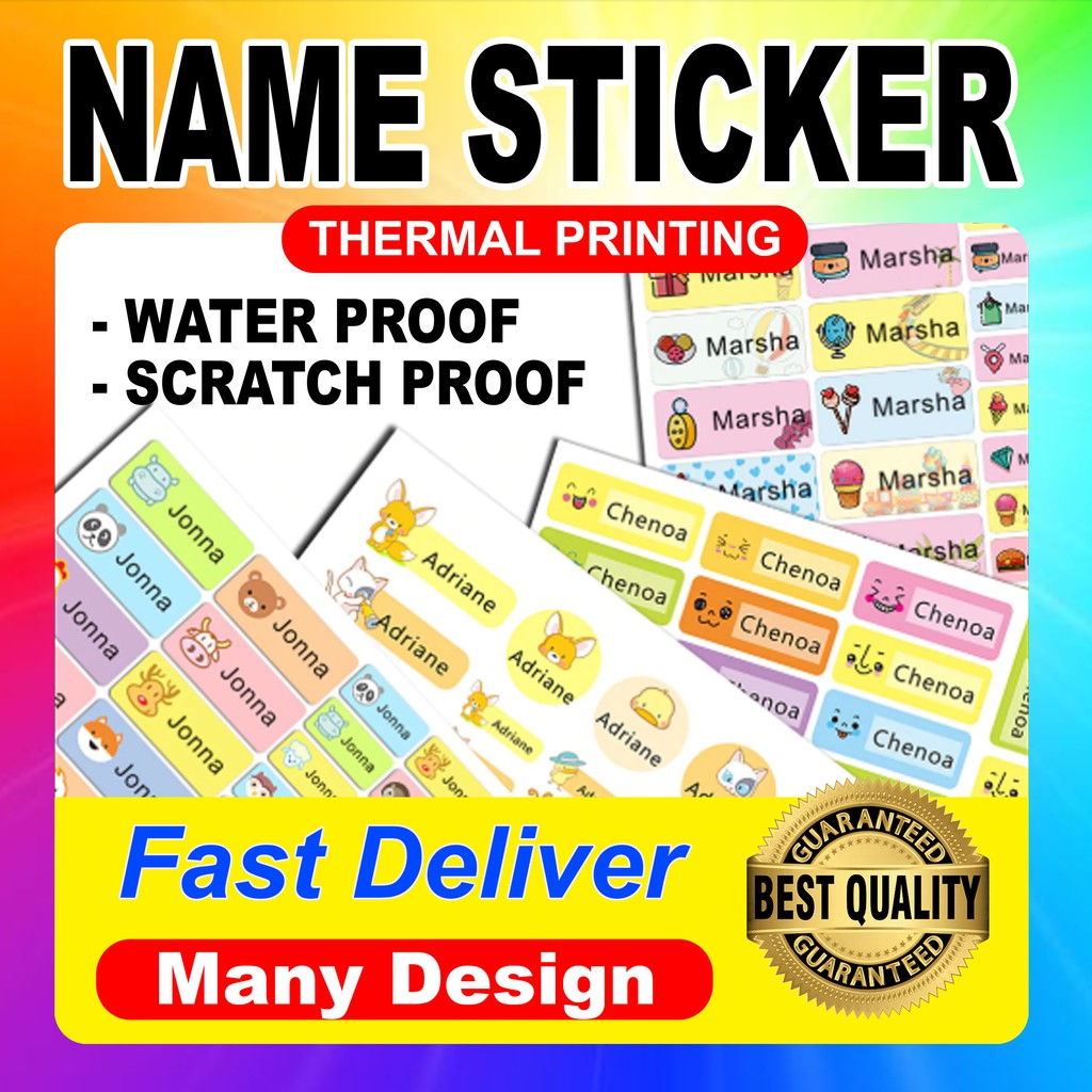 name sticker - Prices and Promotions - Jul 2026 | Shopee Malaysia