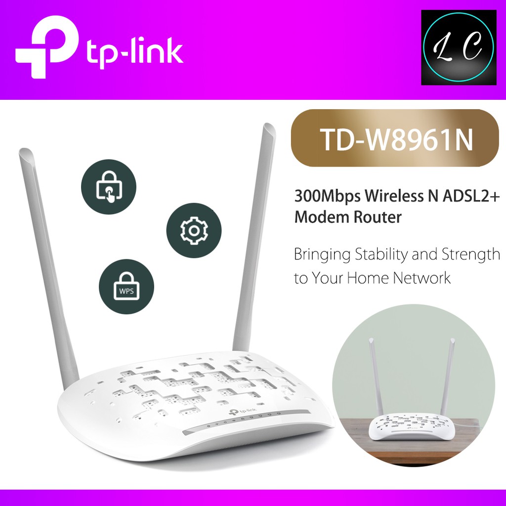 TP-Link TD-W8961N 300Mbps Wireless N ADSL2+ Modem Router | Shopee Malaysia